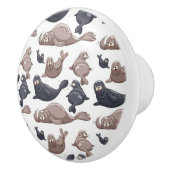 Happy Wild Siegels Pattern Keramikknauf (Rechts)