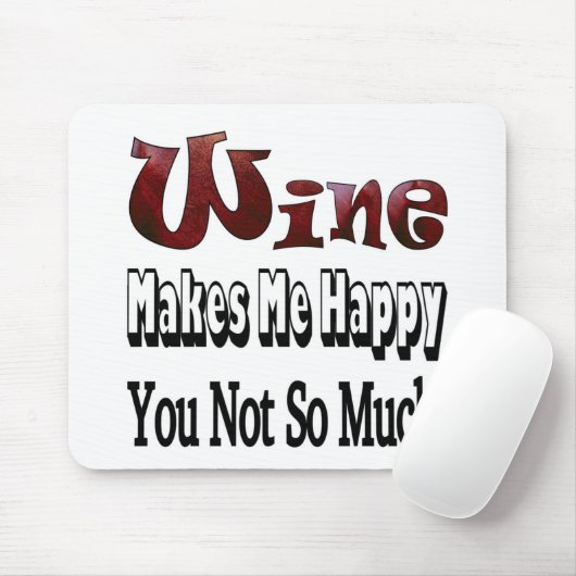 Happy Wine Mousepad (Mit Mouse)