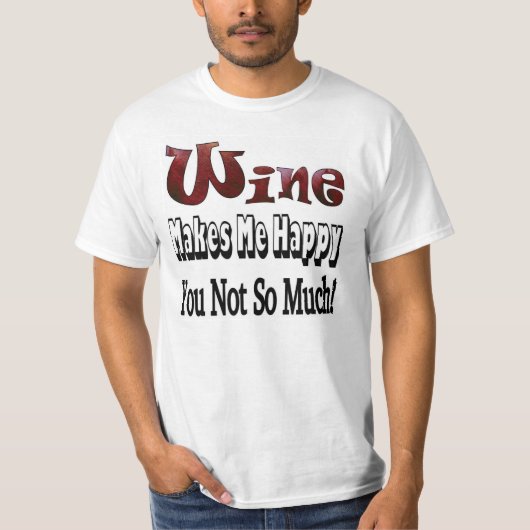 Happy Wine Shirt (Vorderseite)