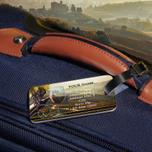 Happy Wine Themed Cheers Gepäckmarke