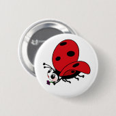 Happy Wings Ladybug Button (Vorne & Hinten)