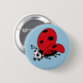 Happy Wings Ladybug Button (Vorne & Hinten)