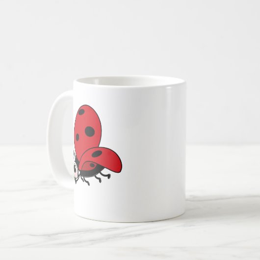 Happy Wings Ladybug Kaffeetasse (Vorderseite Links)