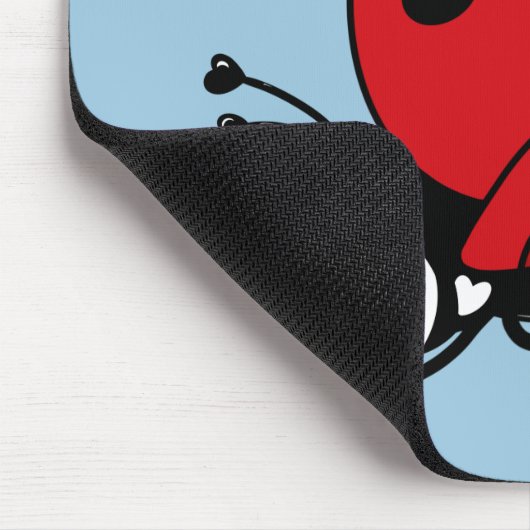 Happy Wings Ladybug Mousepad (Ecke)