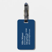 Happy Winter Dackel Hund - Niedliche Dackel Urlaub Gepäckanhänger (Rückseite vertikal)