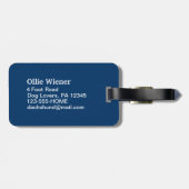 Happy Winter Dackel Hund - Niedliche Dackel Urlaub Gepäckanhänger (Rückseite horizontal)