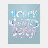 Happy Winter Days Fleece Blanket (Vorderseite)
