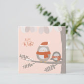 Happy Winter Feiertagskarte (Stehend Vorderseite)