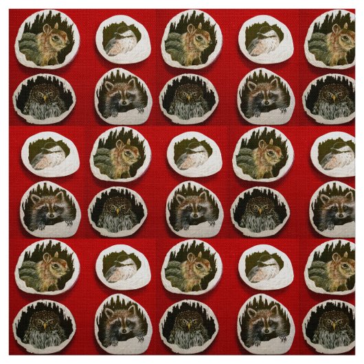 Happy Winter Friends Stoff (Muster)