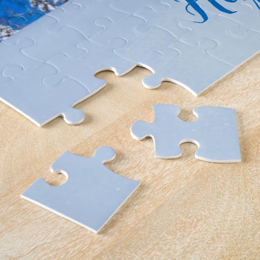 Happy Winter Holidays Blue Puzzle (Seite)