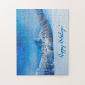 Happy Winter Holidays Blue Puzzle (Vertikal)