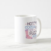 Happy Winter Hot Kakao und Fuzzy Socks Kaffeetasse (VorderseiteRechts)
