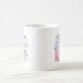 Happy Winter Hot Kakao und Fuzzy Socks Kaffeetasse (Mittel)