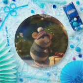 Happy Winter Mouse mit aktuellen Paper Tellern Pappteller (Party)