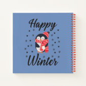 Happy Winter, Niedlicher Pinguin Notizblock (Rückseite)