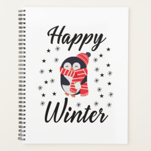 Happy Winter, Niedlicher Pinguin Planer