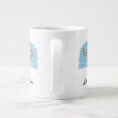 Happy Winter Snow Dog Holiday | Lassen Sie es sich Jumbo-Tasse (Rückseite)