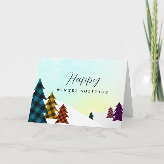 Happy Winter Solstice Alternate Holiday Karte (Vorderseite)