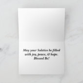 Happy Winter Solstice Feiertagskarte (Innenseite)