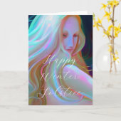 Happy Winter Solstice Karte (Gelbe Blume)