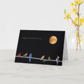 Happy Winter Solstice Karte (Gelbe Blume)