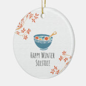 Happy Winter Solstice Keramik Ornament (Links)