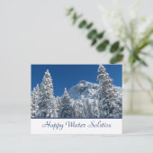 Happy Winter Solstice Postkarte (Stehend Vorderseite)