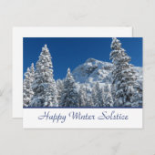 Happy Winter Solstice Postkarte (Vorne/Hinten)