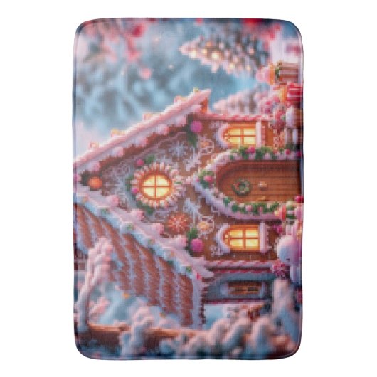 Happy winter with Christmas Badematte (Vorderseite Vertikal)