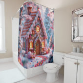 Happy winter with Christmas Duschvorhang (Beispiel)