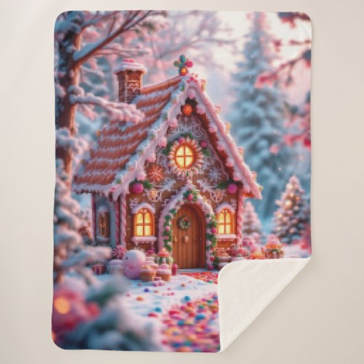 Happy Winter with Christmas Sherpadecke (Vorderseite)