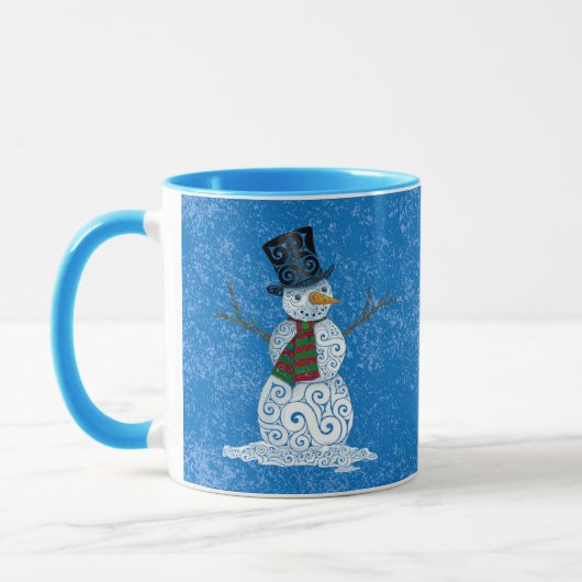 Happy Wirbel Snowman Tasse (Links)