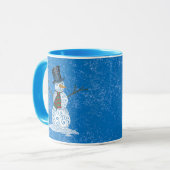 Happy Wirbel Snowman Tasse (Vorderseite Links)