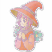 Happy Witch Aufkleber (Vorderseite)