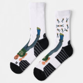 Happy with cotton candy socken (Links)