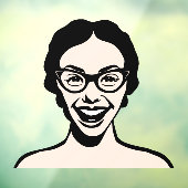 Happy Woman Fensteraufkleber (Blatt 3)