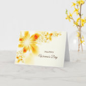 Happy Woman's Day Karte (Gelbe Blume)