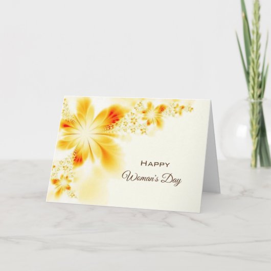 Happy Woman's Day Karte (Vorderseite)