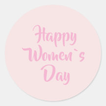 Happy Women Day Blush Pink