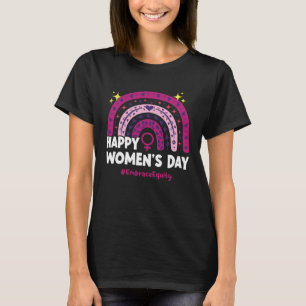 Happy Women's Day 2023 Embrace Equity Rainbow 8 Ma T-Shirt