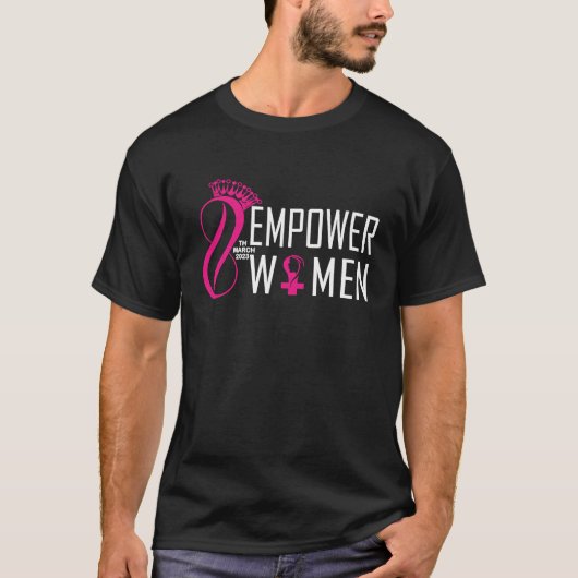 Happy Women's Day 8 March international women's da T-Shirt (Vorderseite)