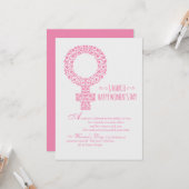 Happy Women's Day Card Karte (Vorderseite/Rückseite Beispiel)