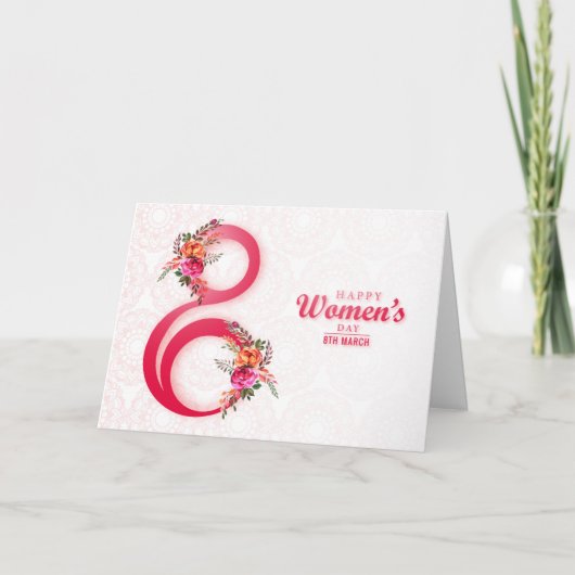 Happy Women's Day Foto Card Karte (Vorderseite)
