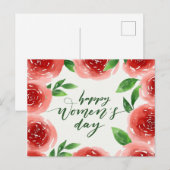 Happy Women's Day Postkarte (Vorne/Hinten)