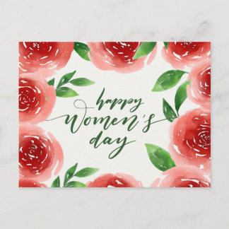 Happy Women's Day Postkarte
