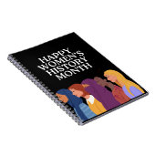 Happy Women's History Month Notizblock (Rechte Seite)
