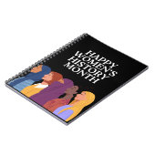 Happy Women's History Month Notizblock (Linke Seite)
