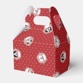 "Happy Woof Year" Poodle Christmas Favor Box Geschenkschachtel (Rückseite)