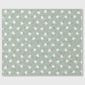 "Happy Woof Year"! Schneehundpapier Geschenkpapier (Flach)