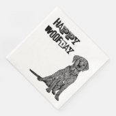 Happy Woofday Serviette (Ecke)